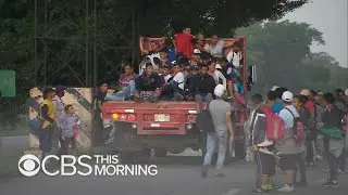 Mother in migrant caravan makes an emotional appeal to President Trump