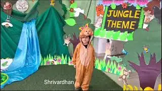 Jungle Theme Celebration at Jr KG class, Aaryans UNIQUE PRESCHOOL