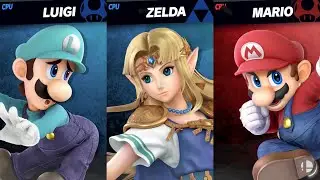 Super Smash Bros. Ultimate - Blue Team vs Mario