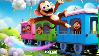 Animal Train Adventure 🚂🐘🐻🐵 | Animal Song for Kids, Train Song, Nursery Rhymes & Baby Songs 🎶