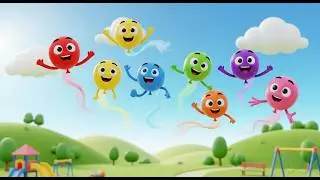 Seven Little Toy Balloons Pop Pop Pop 🎈 | Nursery Rhymes for Kids & Baby Songs