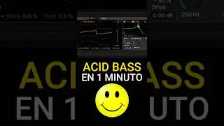 ACID BASS EN 1 MINUTO 😛 #acid  #acidbass  #acidhouse  #abletonlive