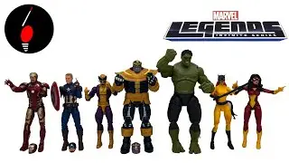 From Iron Man to Thanos: Ranking Marvel Legends BAF Wave! with Captain America, Spider Woman, Hulk