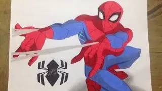 Speed drawing The Spectacular Spider-Man/Dibujo de El espectacular Hombre Ara&ntilde;a