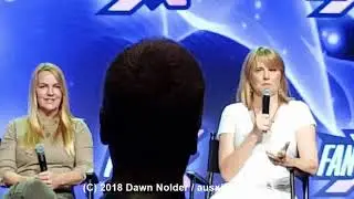 Lucy Lawless doing the Xena War Cry Salt Lake City Comic Con