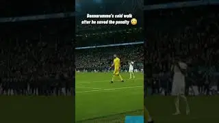 Donnarumma's cold walk after he saved the penalty 😳