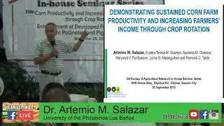 Demonstraiting sustained corn farm productivity and increasing farmers income through crop rotation