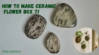 Handmade Ceramic Wall Planters: Slab Built Flower Boxes!