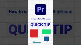 How to use the HOLD Keyframe in Adobe Premiere Pro...#pxlready