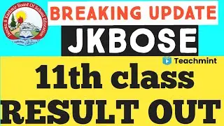 Jkbose class 11th result out🧐 update | #Jkbose news today | How to check 11th class result|teachmint