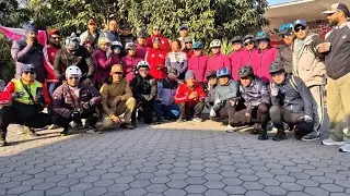 Cleaning while cycling Pokhara 2025