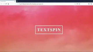 Spin Text On Mouse Hover Effect - CSS Tutorial