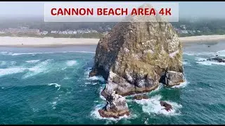 Cannon Beach Area 4K Drone
