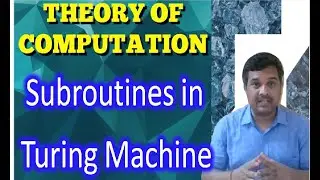 Subroutine in Turing Machine || ToC ||  Studies Studio