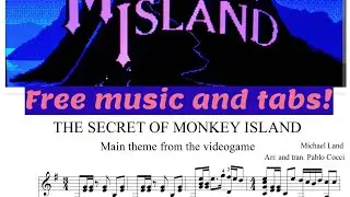 The Secret of Monkey Island free Music and Tabs for guitar!!!
