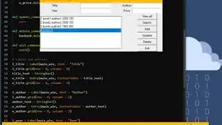 Bookstore manager with Tkinter and Sqlite. part 6 (last part)