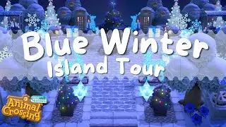 BLUE WINTER CHRISTMAS ISLAND TOUR | ACNH ISLAND TOUR | ANIMAL CROSSING NEW HORIZONS |