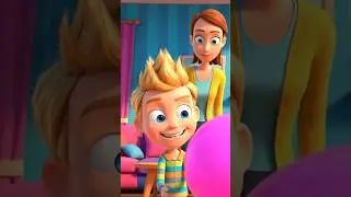 The Static Hair Surprise! 🎈⚡😂 ||  #Shorts #ToonMitra1point2