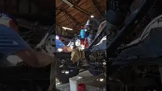 454, BBC, Chevy, Squarebody, Nos. Race trk. Steering Box install. Little  swearing, lots of ouch.