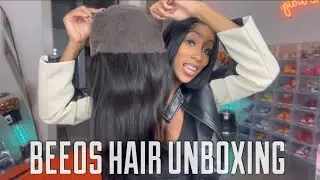NEW HD LACE WIG VENDOR UNBOXING BEEOS HAIR FULL 13x4 LACE FRONTAL REVIEW ALIEXPRESS