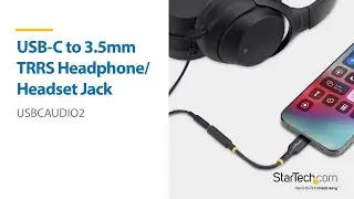 USB-C to 3.5mm TRRS Headphone/Headset Jack | StarTech.com