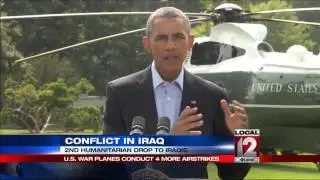 US oversees its third airdrop of supplies in Iraq