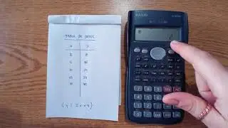 Regresión lineal con la calculadora