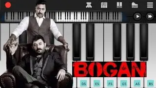 Bogan Whistle BGM Piano Cover | Jayam Ravi | Arvind Swamy | Hansika Motwani