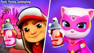 Subway surfers VsTalking Tom Hero,Subway Surf New Update Speed Run Gameplay,Talking TomHero Youtube.