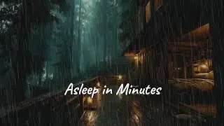 Best Rainfall by the Forest Cabin 🌲 | Relax & Sleep Peacefully Tonight