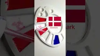 Denmark and Finland Colour Mix #oddlysatisfying #asmr#relaxing#colourmix #compilation #colormixing