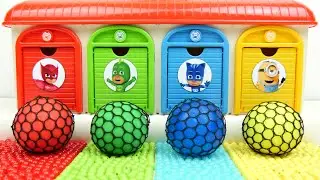 Satisfying Garage ASMR | Making 4 Princess Doors AND Unboxing Magic Garage WITH Slime Balls ASMR