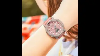 【CASIO卡西歐】BABY-G 甜美繽紛outdoor休閒風雙顯樹脂腕錶/珊瑚粉 BGA-310-4ADR