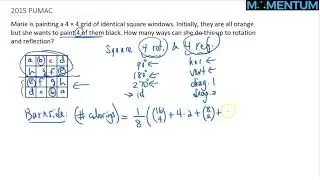 2015 PUMAC Burnside Lemma application