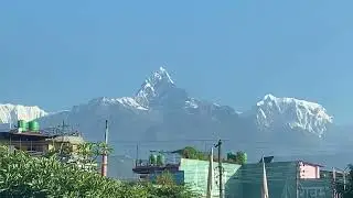 180^o view of mountains in pokhara a city of kaski district in Nepal.
