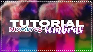 TUTORIAL;; Cómo hacer nombres y sombras en Color Coded Lyrics 🎀