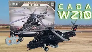 CaDA WZ10 RC Military Helicopter Brick Building Set