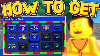 HOW TO USE BRICK BUILT ROD IN FISCH ALSO HOW TO GET ALL THE FISH IN ROBLOX FISCH LEGO EVENT 🗿💀