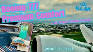 KLM Premium Comfort | Boeing 777-300ER | BKK ✈ AMS | review with Air France lounge | VOAR ON BOARD