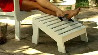 East Cottage Adirondack Chair and Ottoman White - Product Review Video