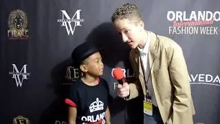 Teen Reporter Nickolas Wolf interviews Nathaniel - Orlando Fashion Week