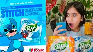 SUCO DO STITCH  | Suco de alienígena | Suco Tang Azul #Suco #tang  #stitch 