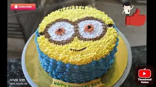 Minions Cake Design || Best Cartoon Cake || Cartoon Cake design|| Kids Birthday Cake design