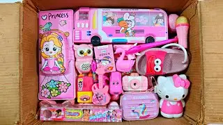 Unboxing Incredible Pink Stationery📚, Pencil Box, Table lamp, Pen, Ruler, Sharpener, Unicorn Pouch