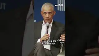 #Obama DESTROYS #Trump in a surprise speech for NORMALISING ending #DEMOCRACY. #trumpdictatorship