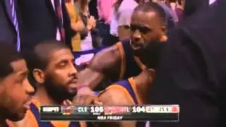 LeBron James Yells at Kyrie Irving on the Bench in Heated Altercation | CAVS vs. HAWKS