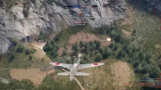 War Thunder ; Ki-44-I&nbsp;34 ; P-40 shot down😅