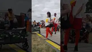 'Pun Intended' outfit parade at Shambala Festival 2025