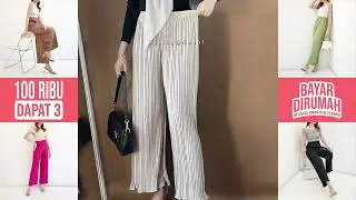 Promo Kulot Plisket Wavy Model Jatuh Cantik Dan Nyaman Dipakai 100 Ribu Dapat 3 Pcs