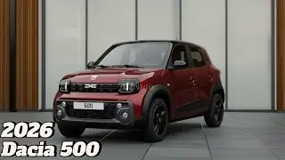 🔥 Dacia 500 2026 Svelata! Design Moderno, Funzioni Smart e Prezzo Shock 😱🚗